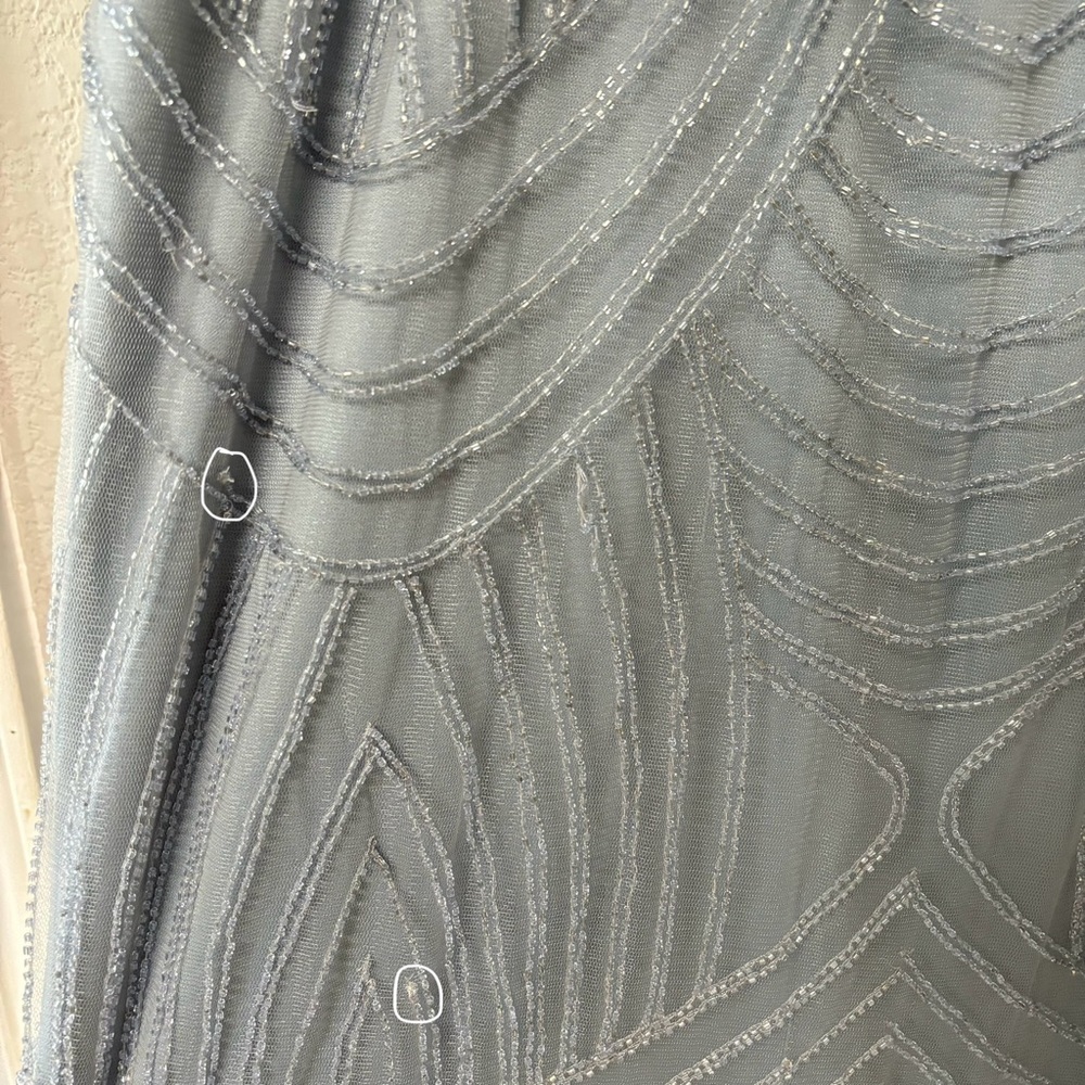 Revelry French Blue Gigi Beaded Dress Size XXL - Picture 9 of 11